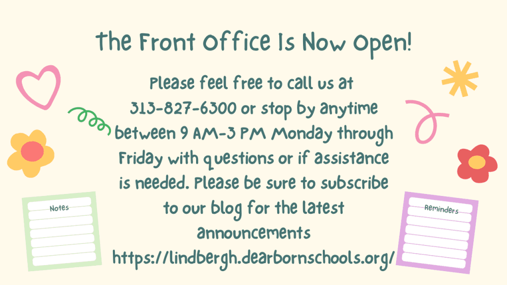 The Front Office Is Now Open!