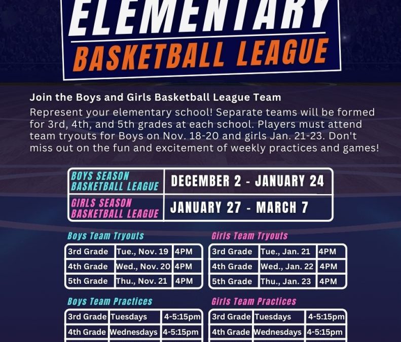 Elementary Basketball League coming to Lindbergh!