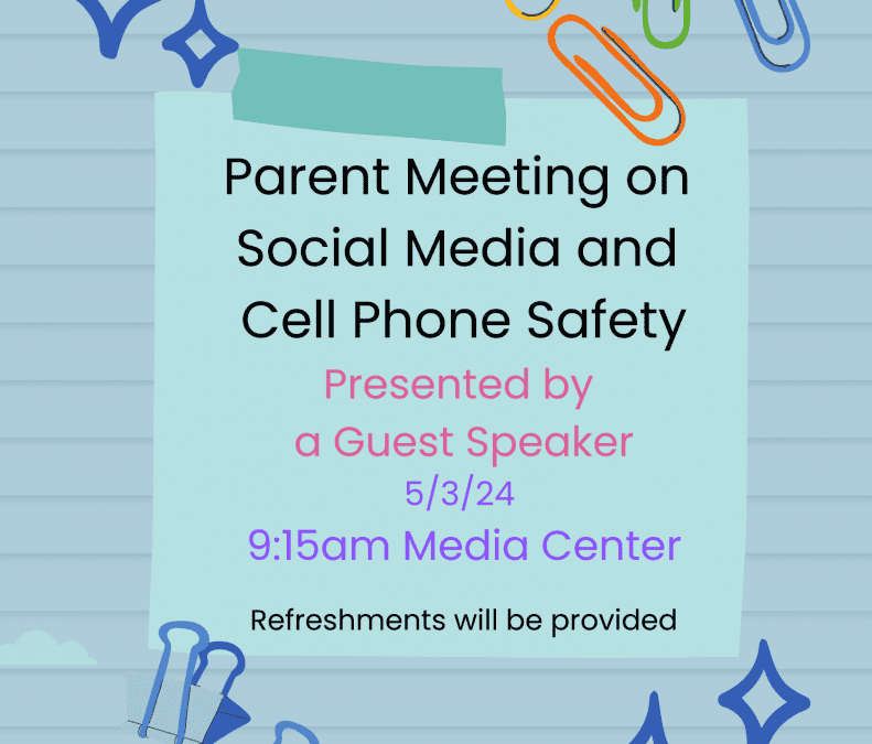 Reminder! Parent Meeting Tomorrow!
